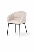 Torvani Off White Boucle Dining Chair