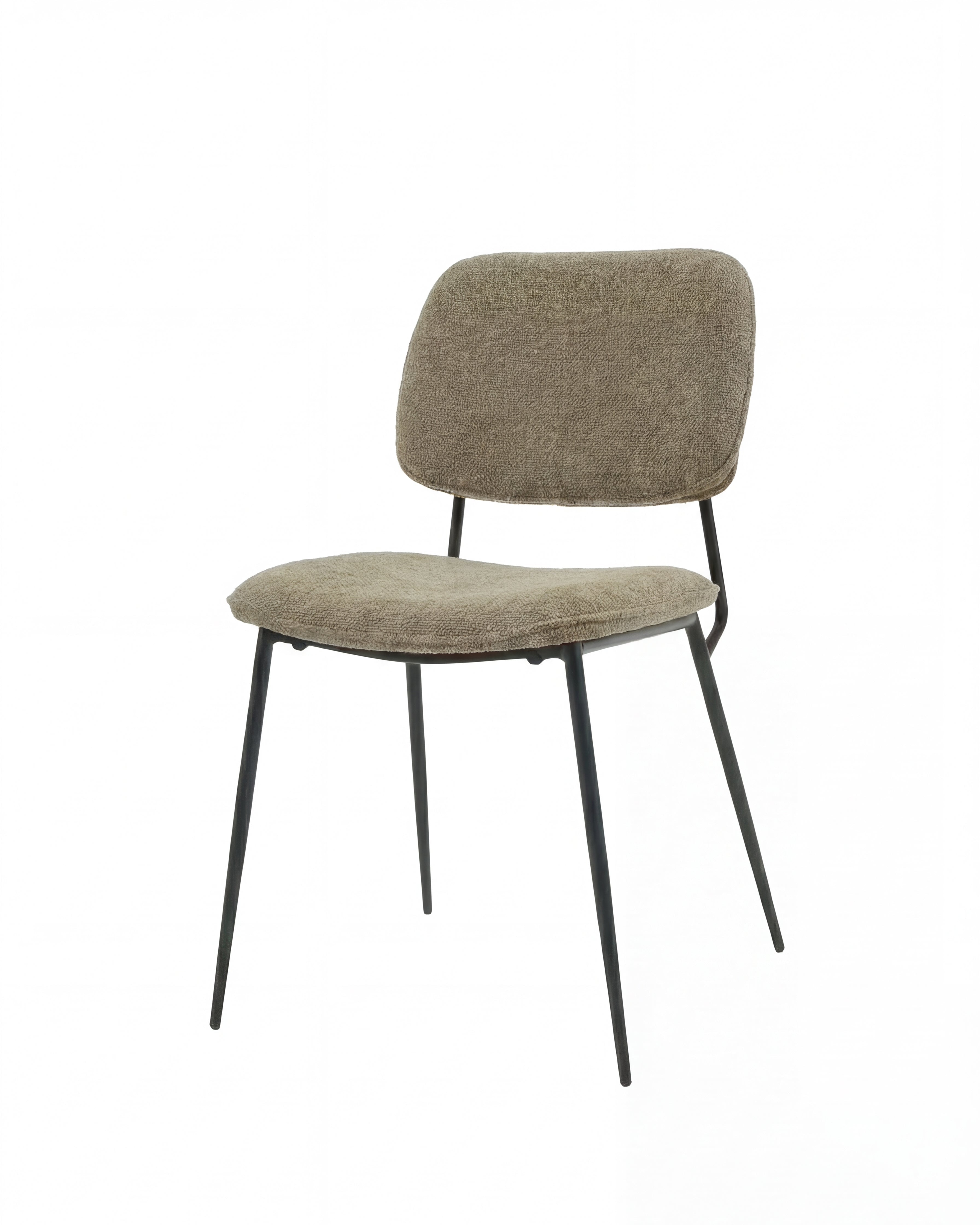 Zirelo Olive Green Boucle Dining Chair