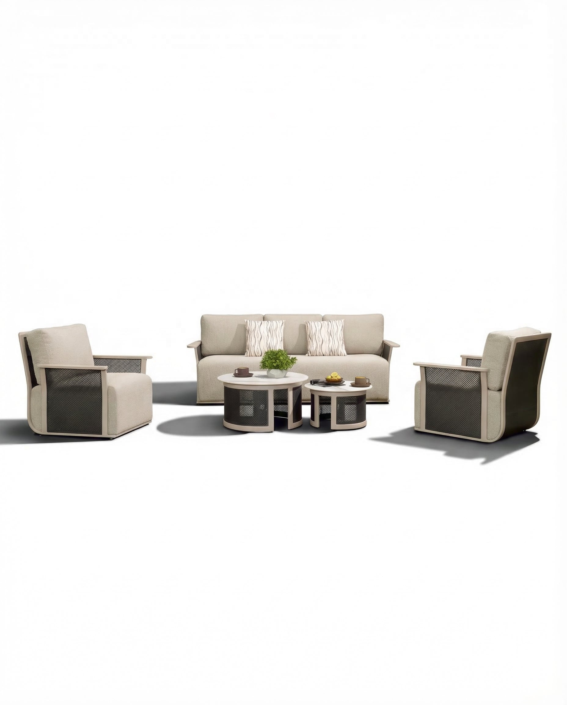 Memphis Outdoor Lounge Set With Coffee Table