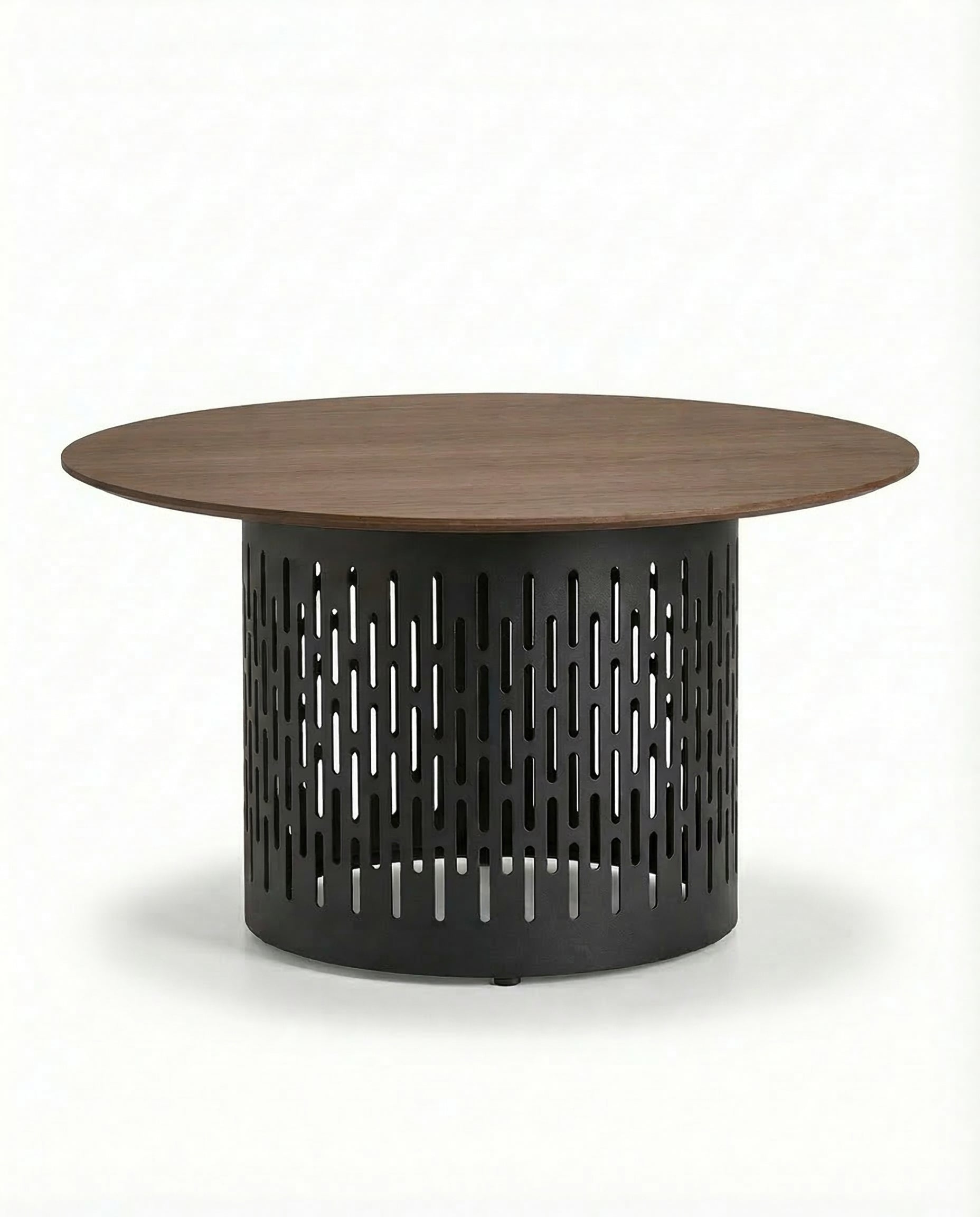 Cobana Light Brown Outdoor Coffee Table With Black Base