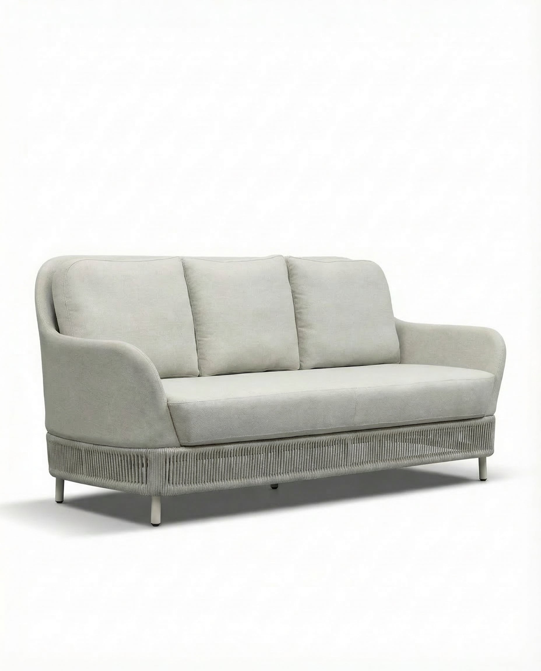 Cascade Grey Outdoor 3-Seater Lounge Sofa