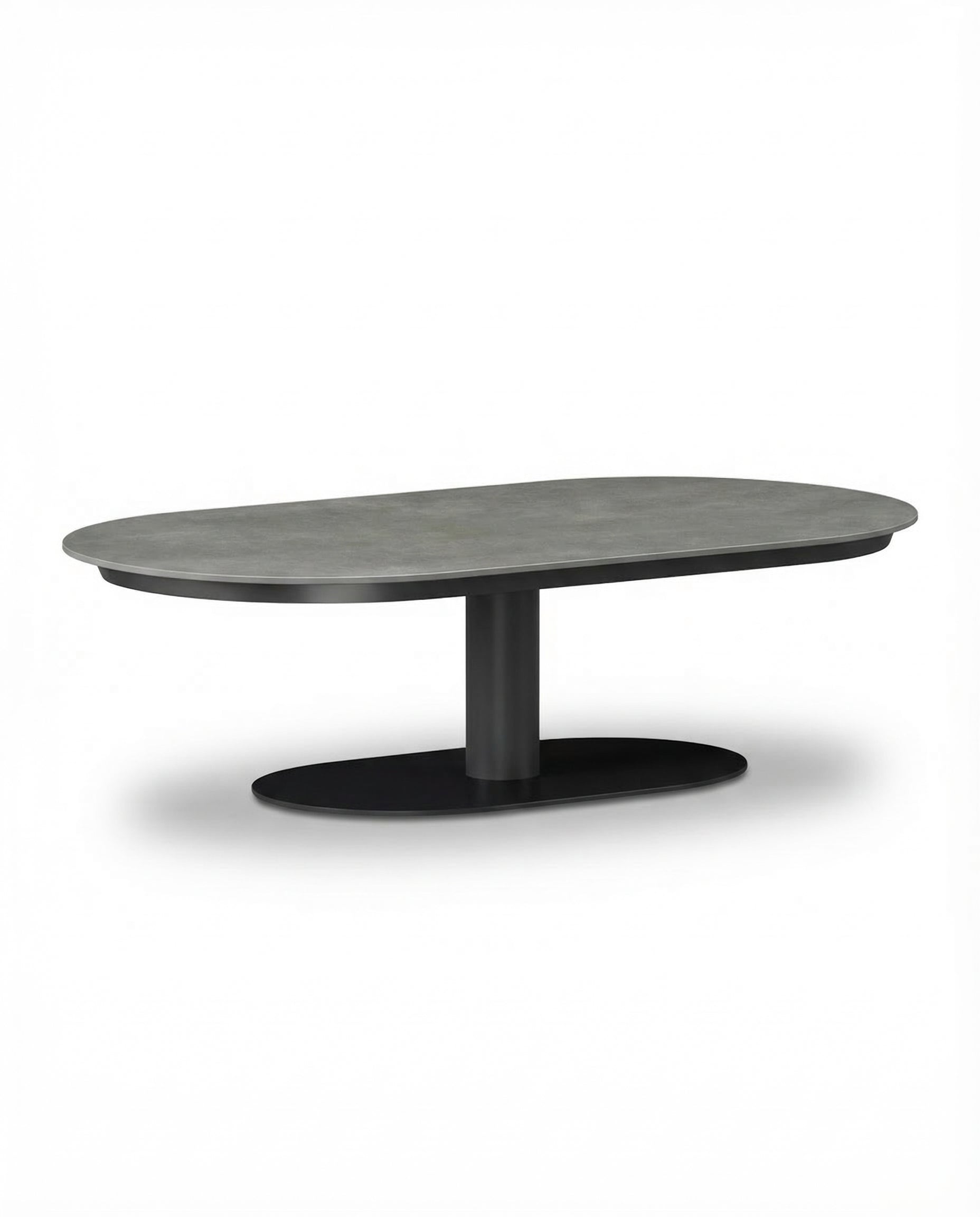 Verona Brown Outdoor Coffee Table With Black Base
