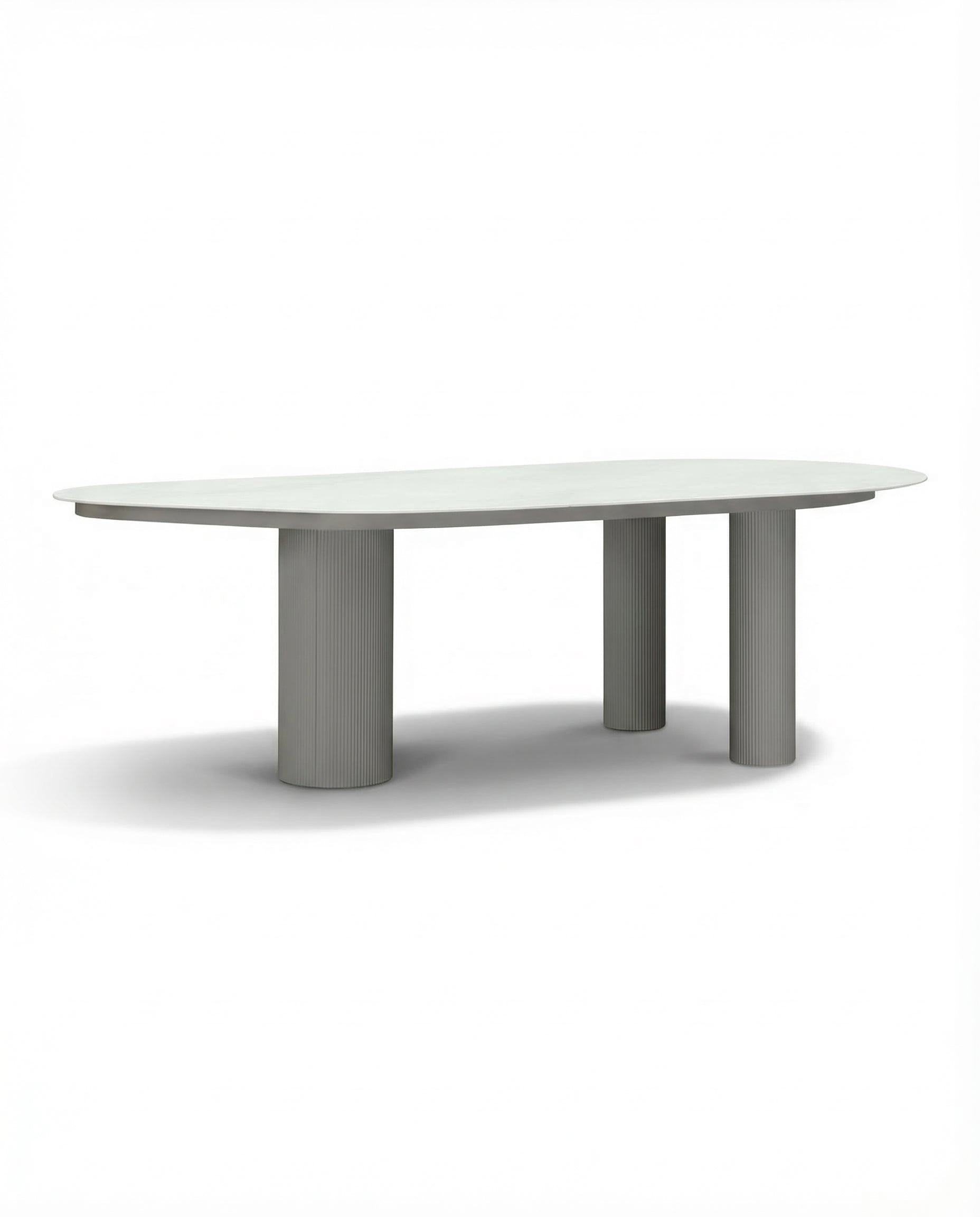 Verona White Outdoor Dining Table