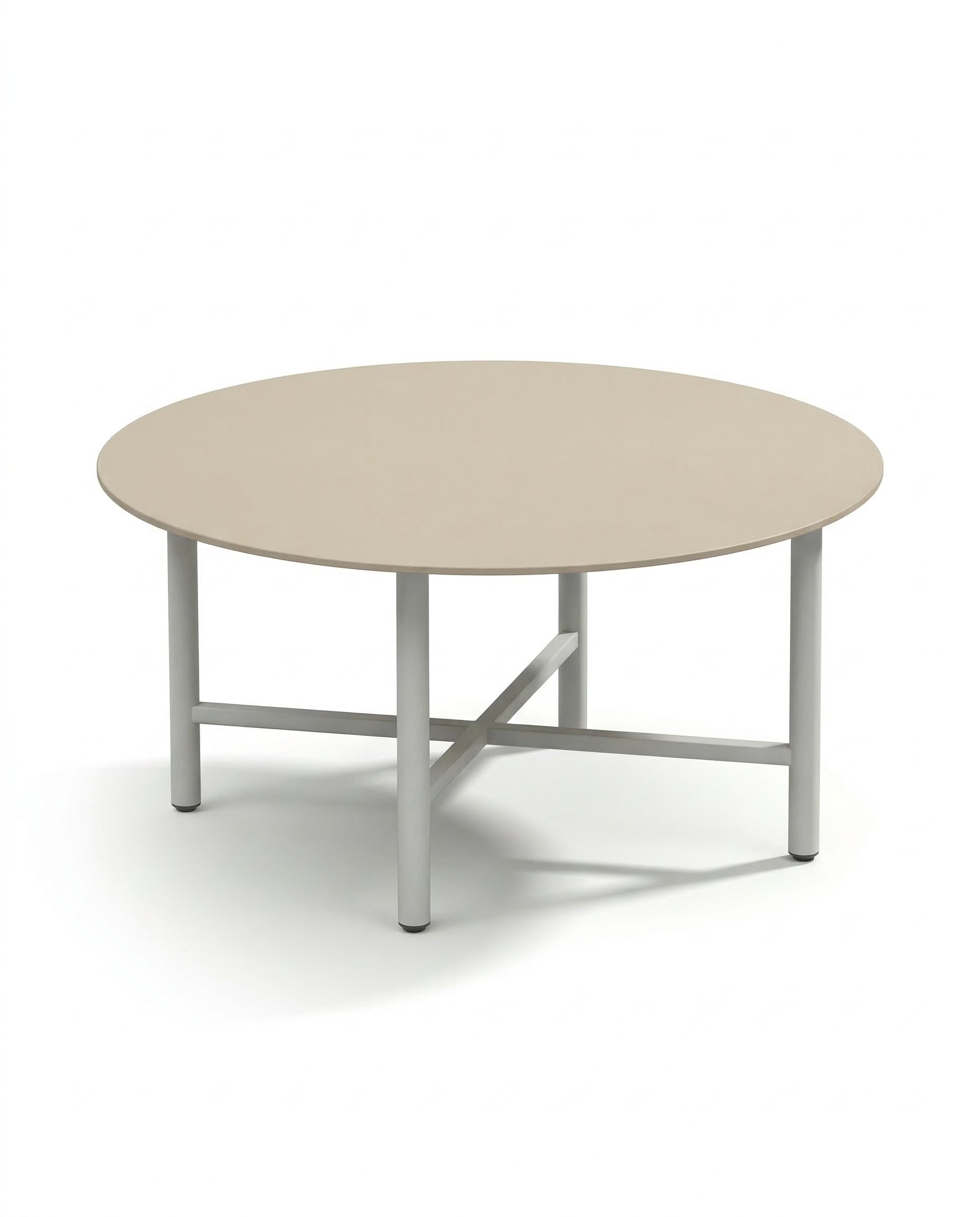 Oslo Light Grey Outdoor Coffee Table With Top Beige