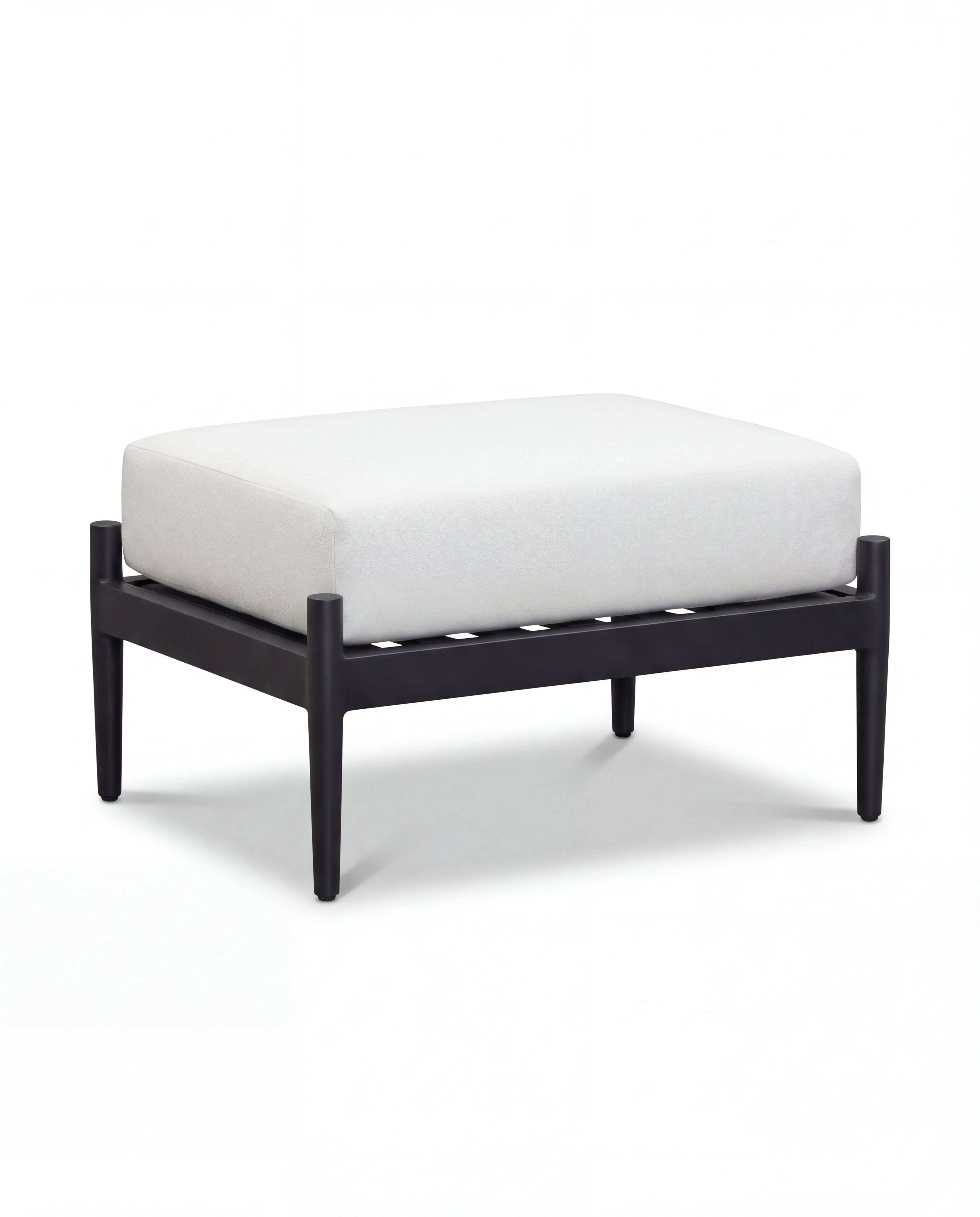 Hensen White Outdoor Lounge Footrest