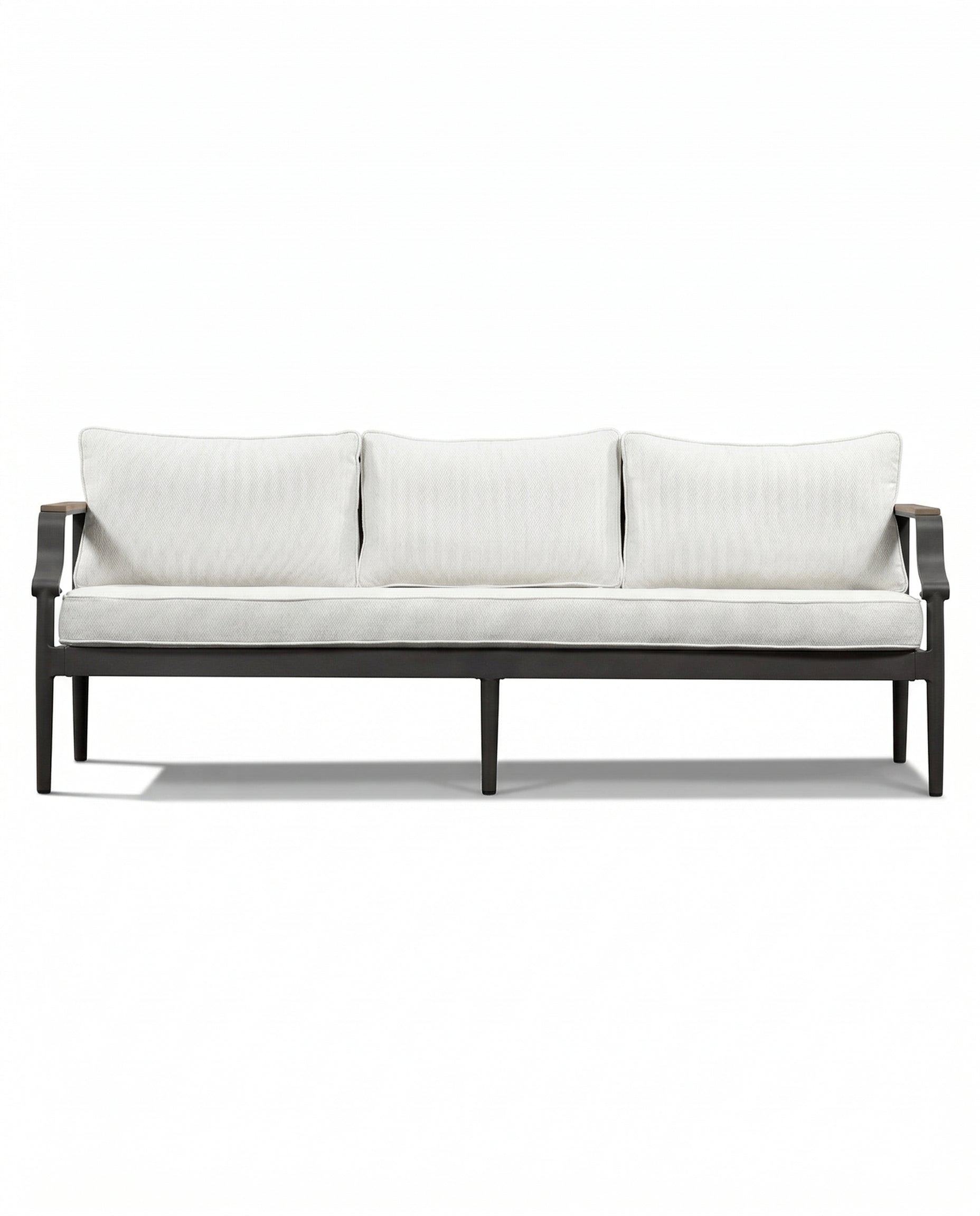 AuckLand White Outdoor 3-Seater Lounge Sofa