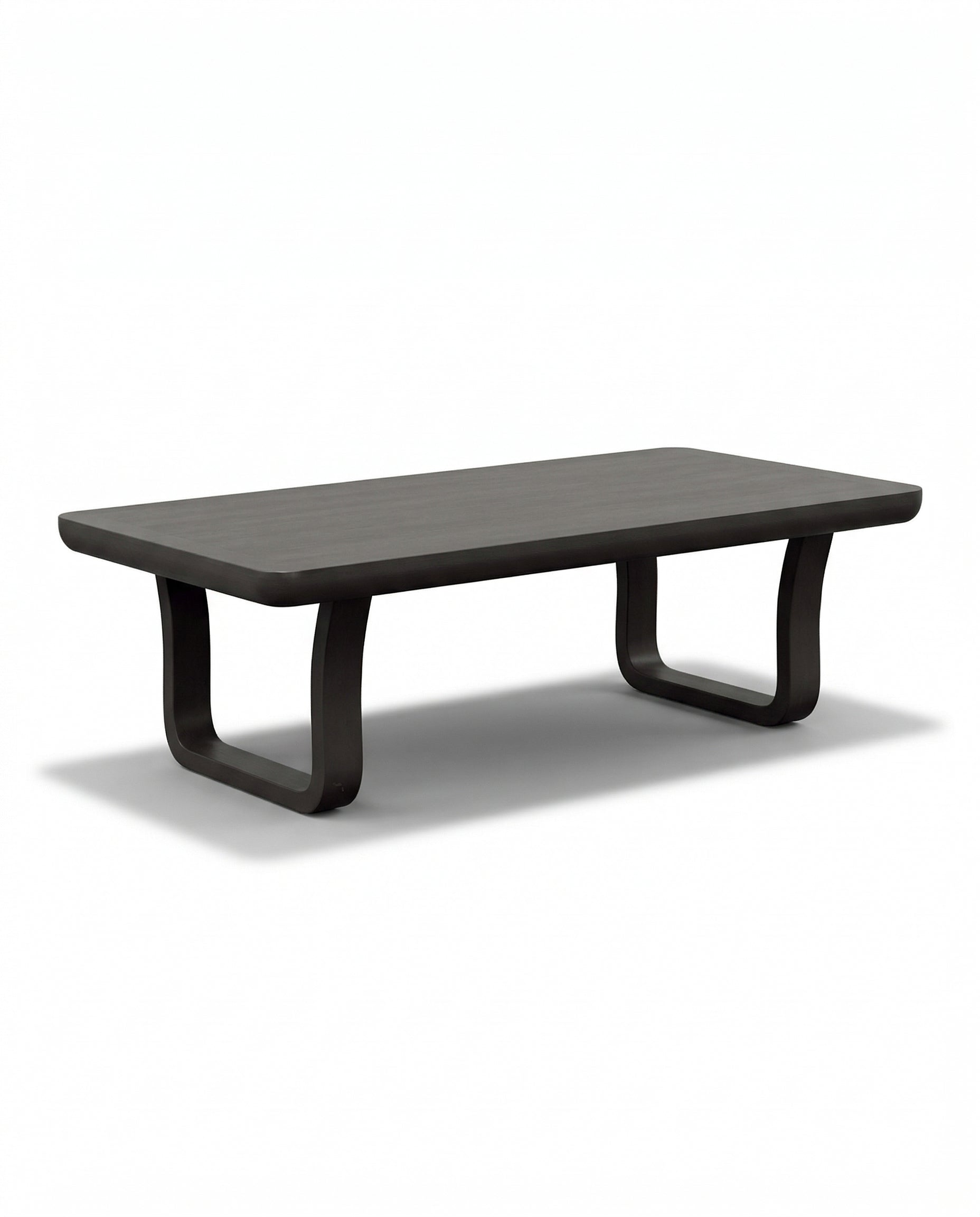 AuckLand Black Wood Outdoor Coffee Table