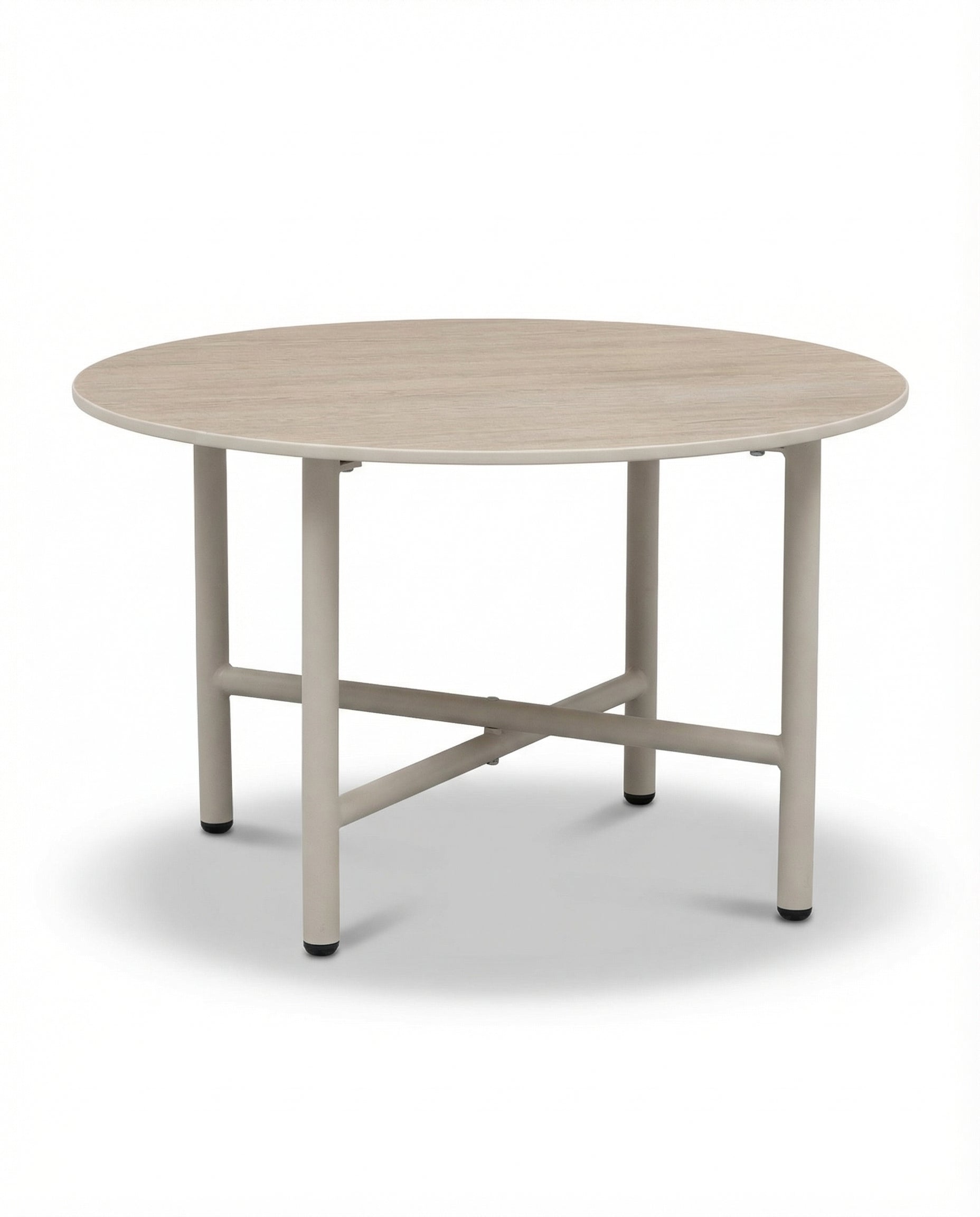 Gothenburg Storm Gray Outdoor Large Coffee Table With Light Beige Legs