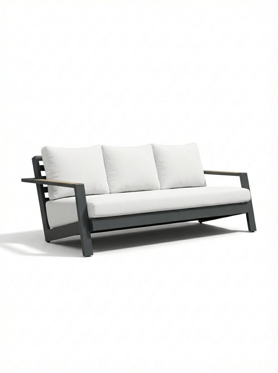 Detroit Off-White Outdoor 3-Seater Sofa