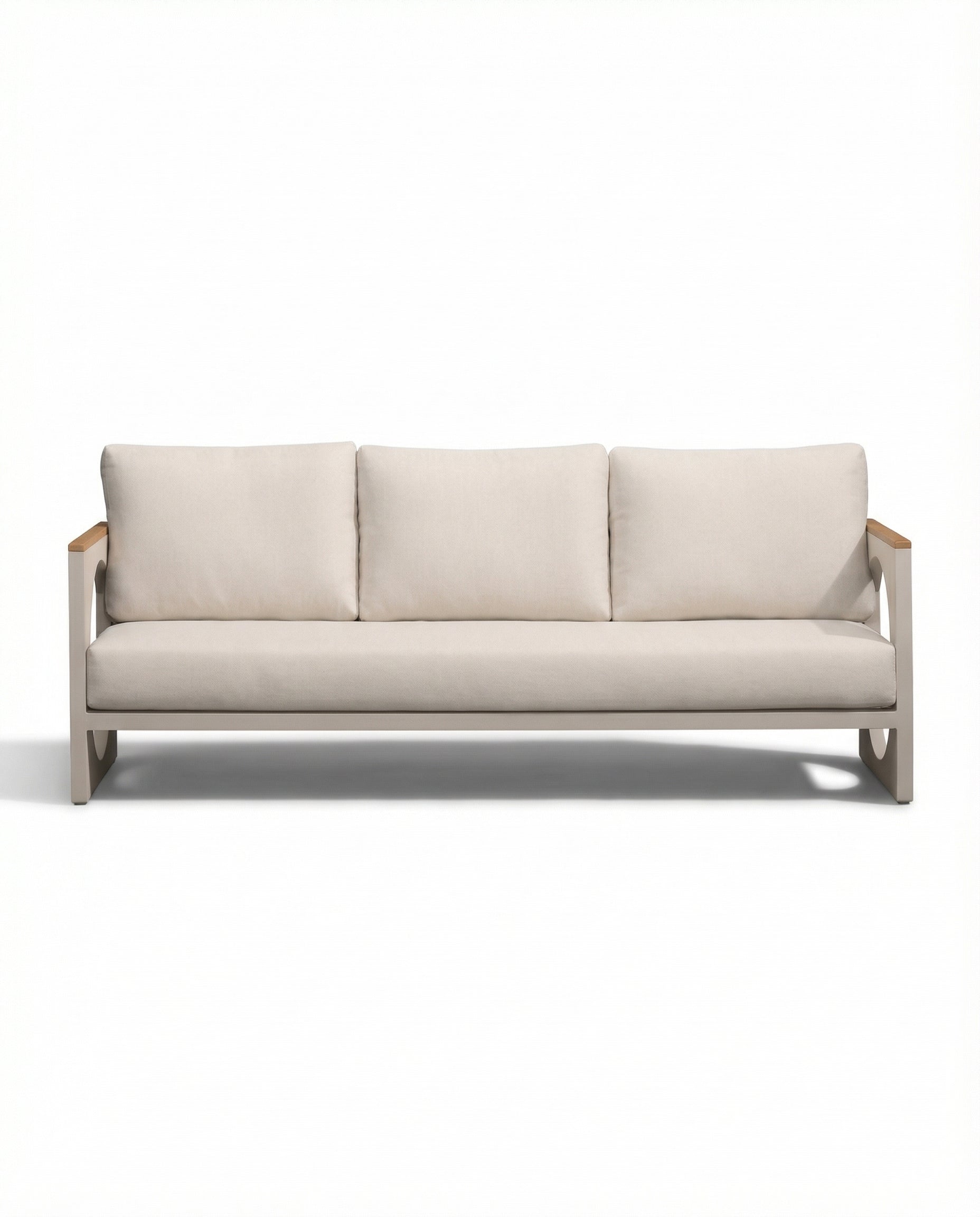 Seattle Beige Outdoor Lounge Sofa