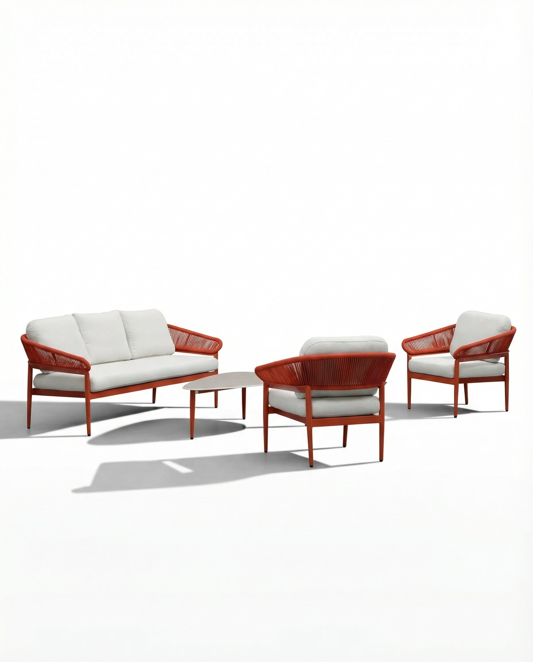 Parma Bronze Outdoor Lounge Chair & Sofa Set With Coffee Table