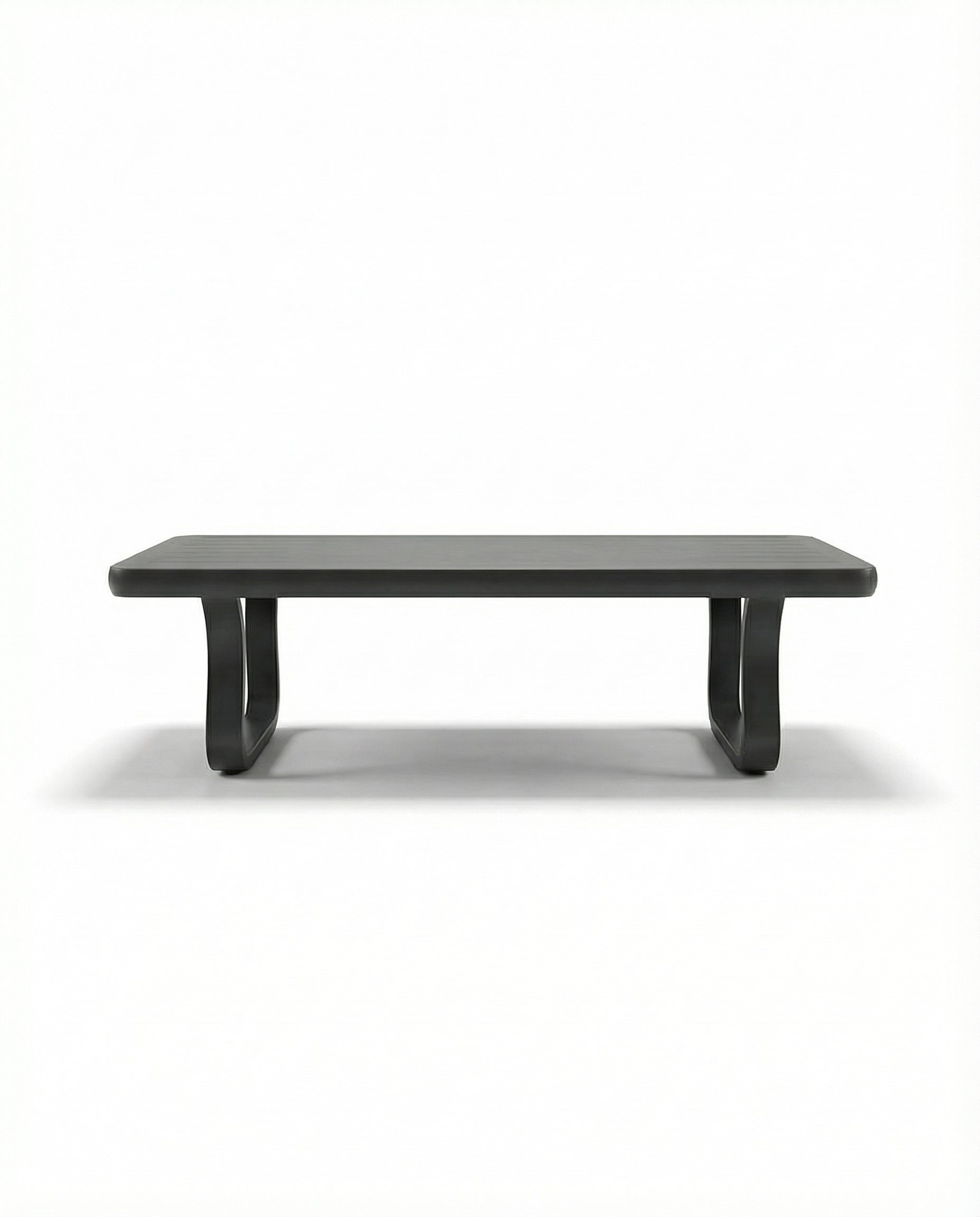 Dallas Black Wood Outdoor Coffee Table