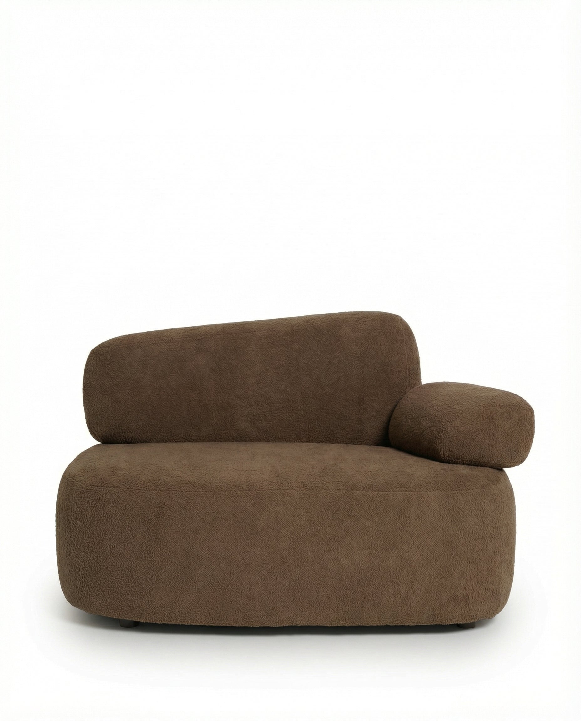 Branka Brown Boucle Left & Right Facing Sofa Chair