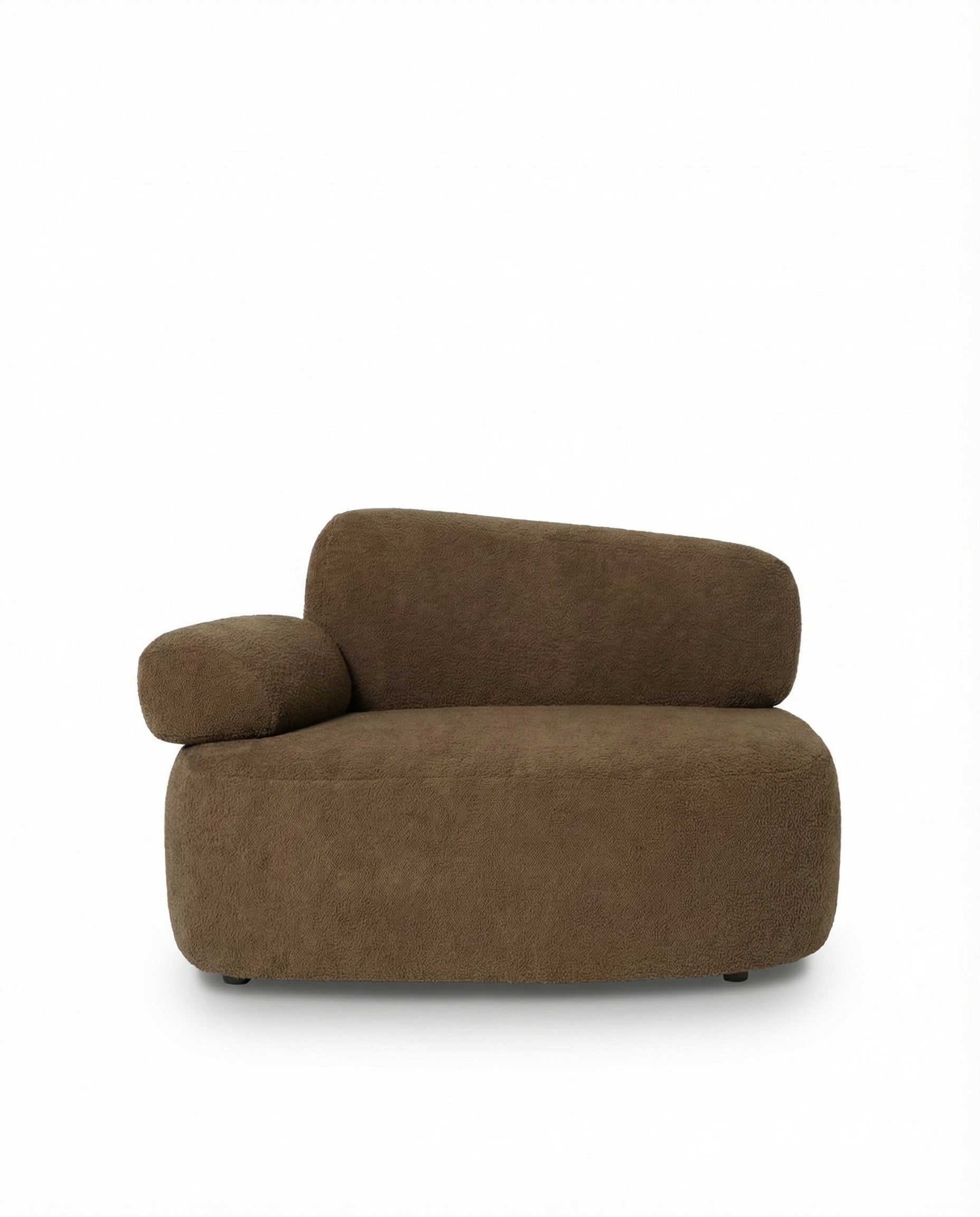 Branka Brown Boucle Left & Right Facing Sofa Chair