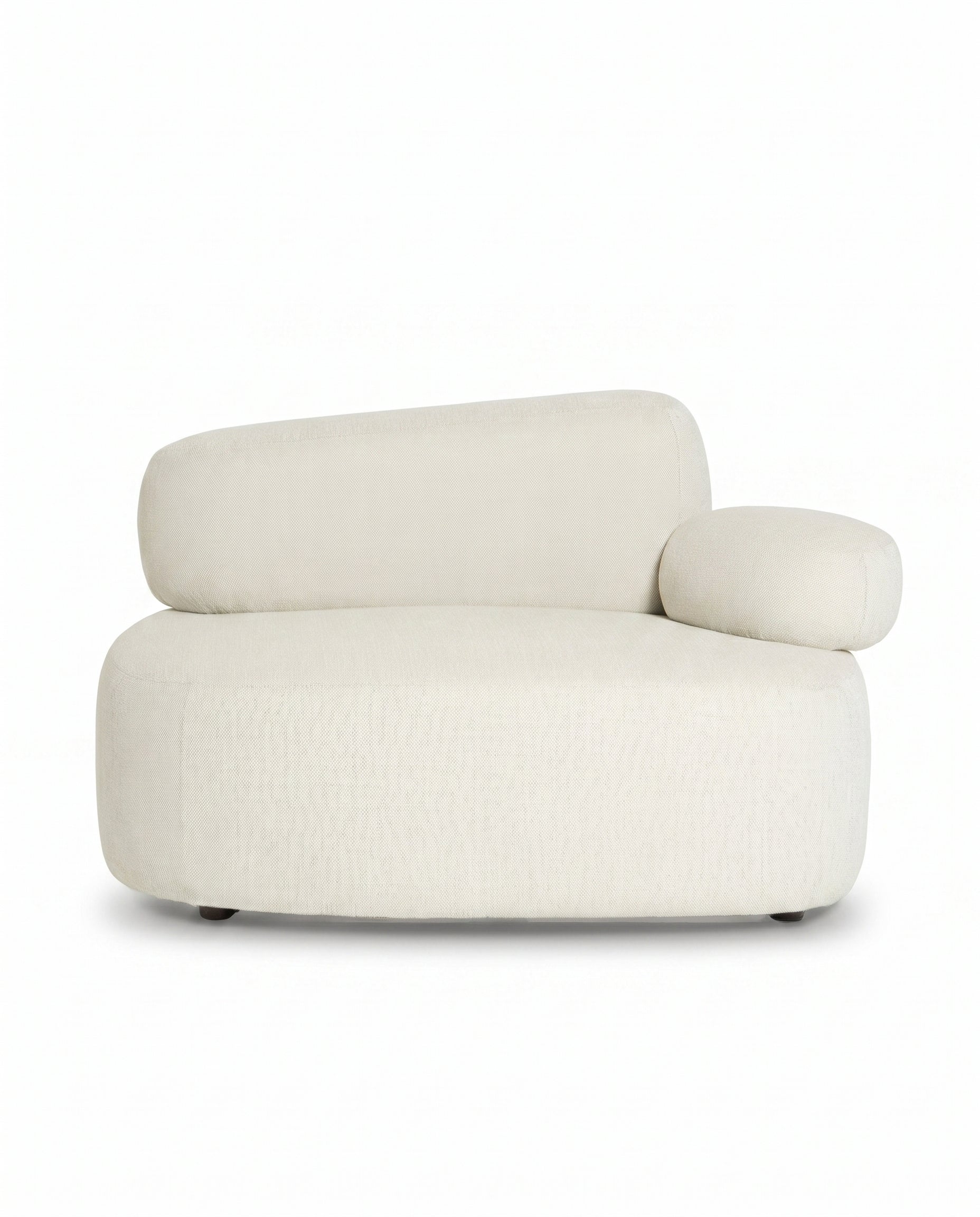 Branka Off-White Boucle Left & Right Facing Sofa Chair