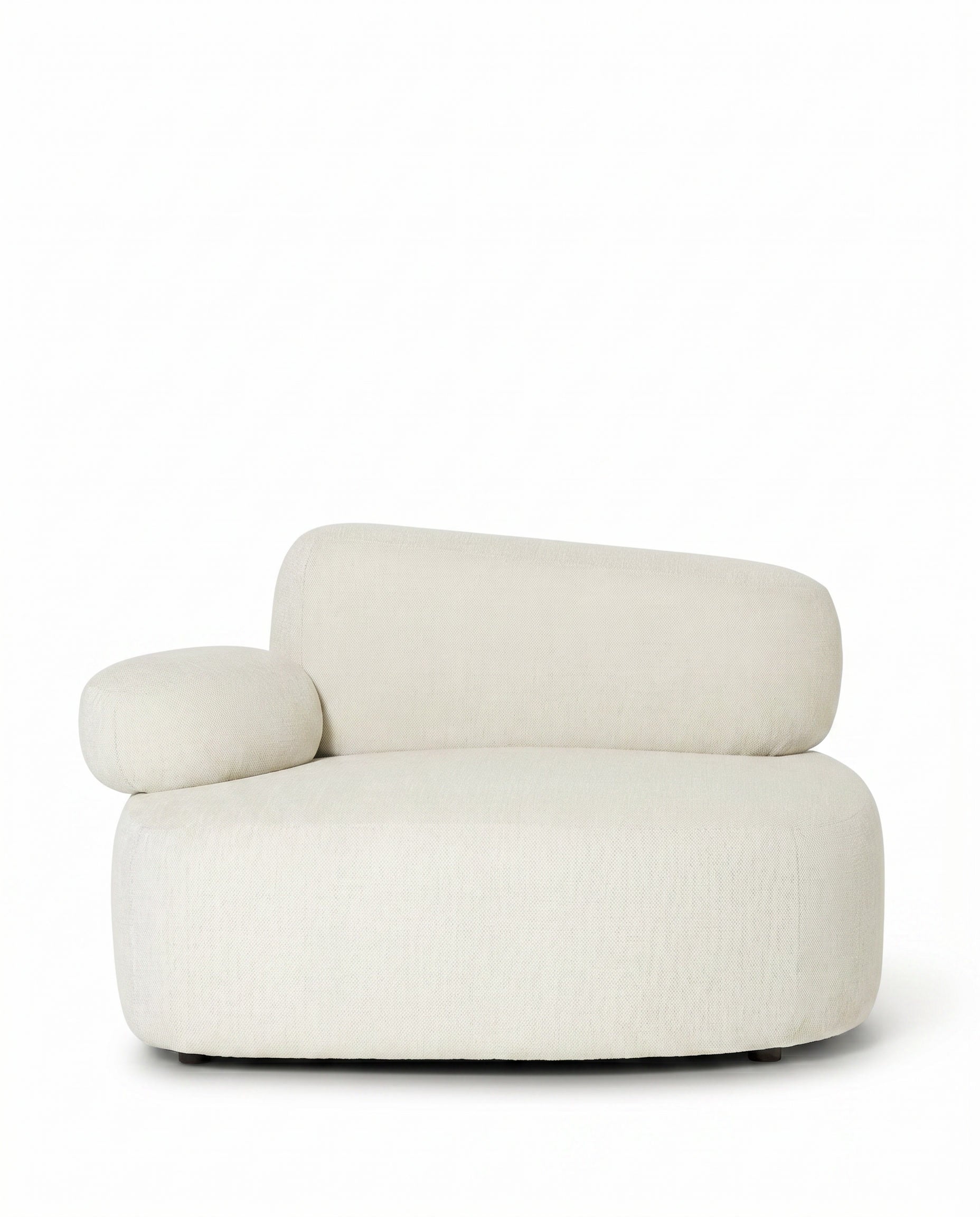 Branka Off-White Boucle Left & Right Facing Sofa Chair